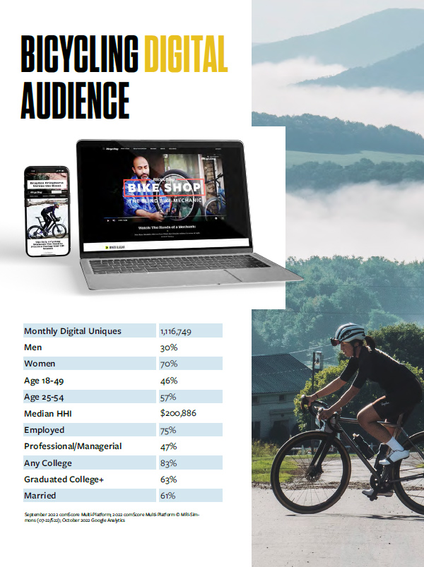 Digital Audience - Bicycling Magazine Media Kit