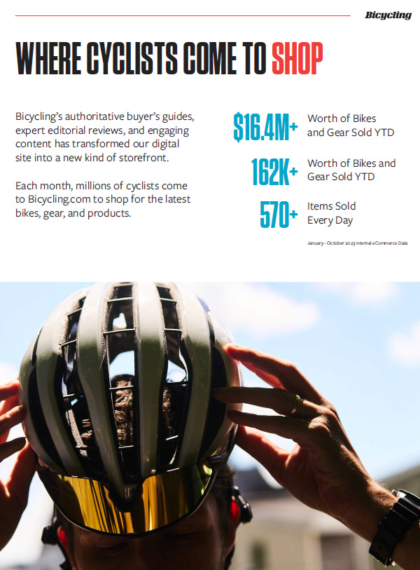 Bicycling E-Commerce - Bicycling Magazine Media Kit