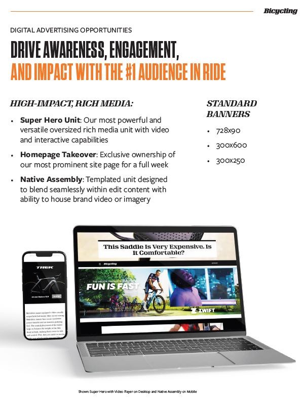 High-Impact + Standard Media - Bicycling Magazine Media Kit