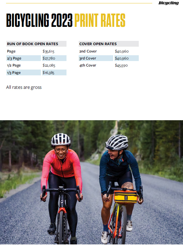 2023 General Rates - Bicycling Magazine Media Kit